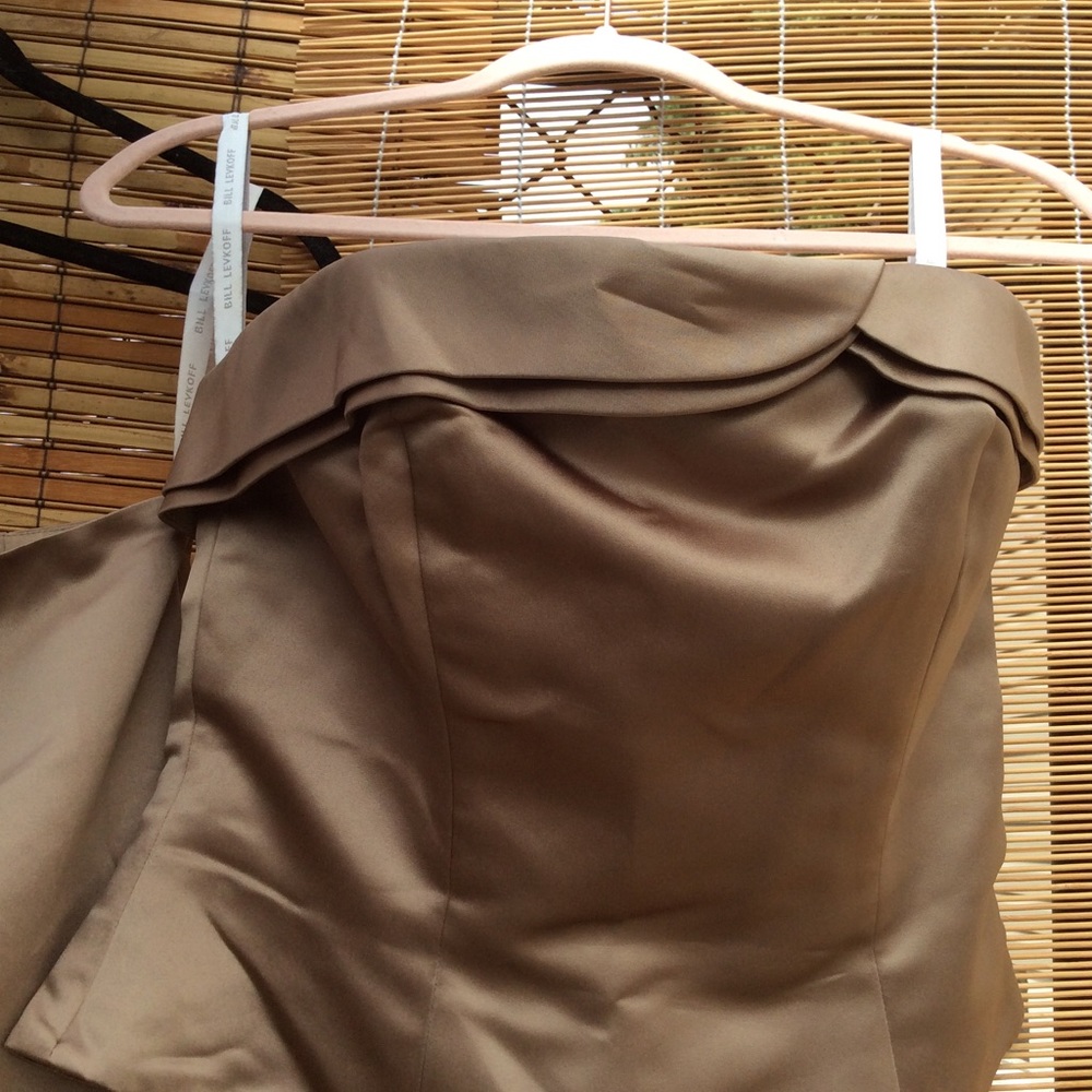 Bill Levkoff gold bridesmaid (or bride💃🏽) dress